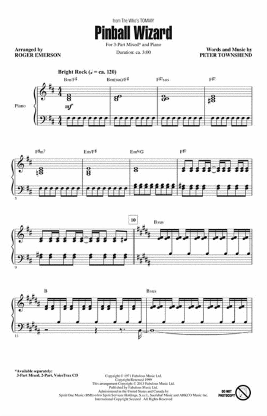 Pinball Wizard Pinball Wizard Choir scores gallery preview page 2