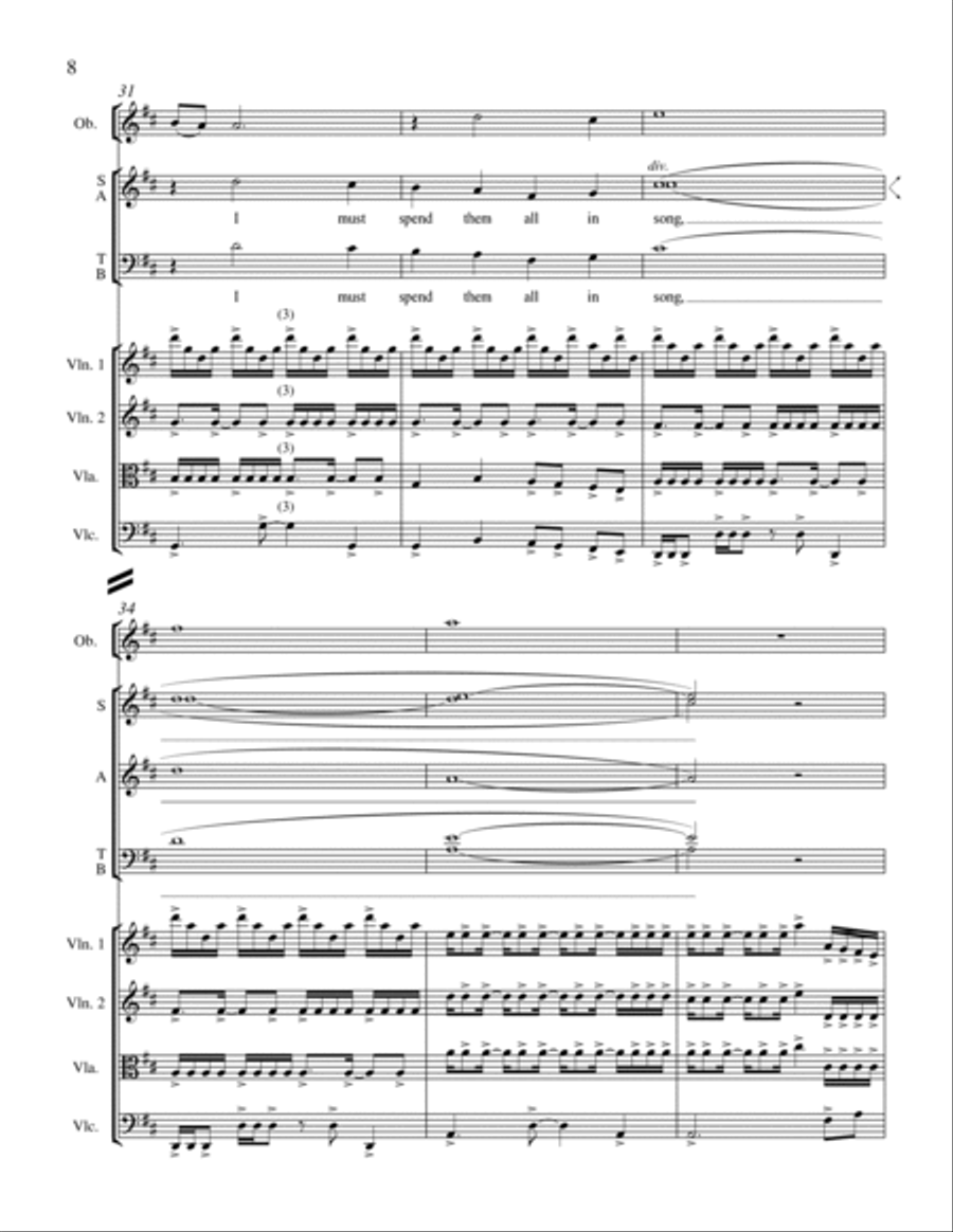 Wealth Enough for Me from For a Breath of Ecstasy Choir scores gallery preview page 6