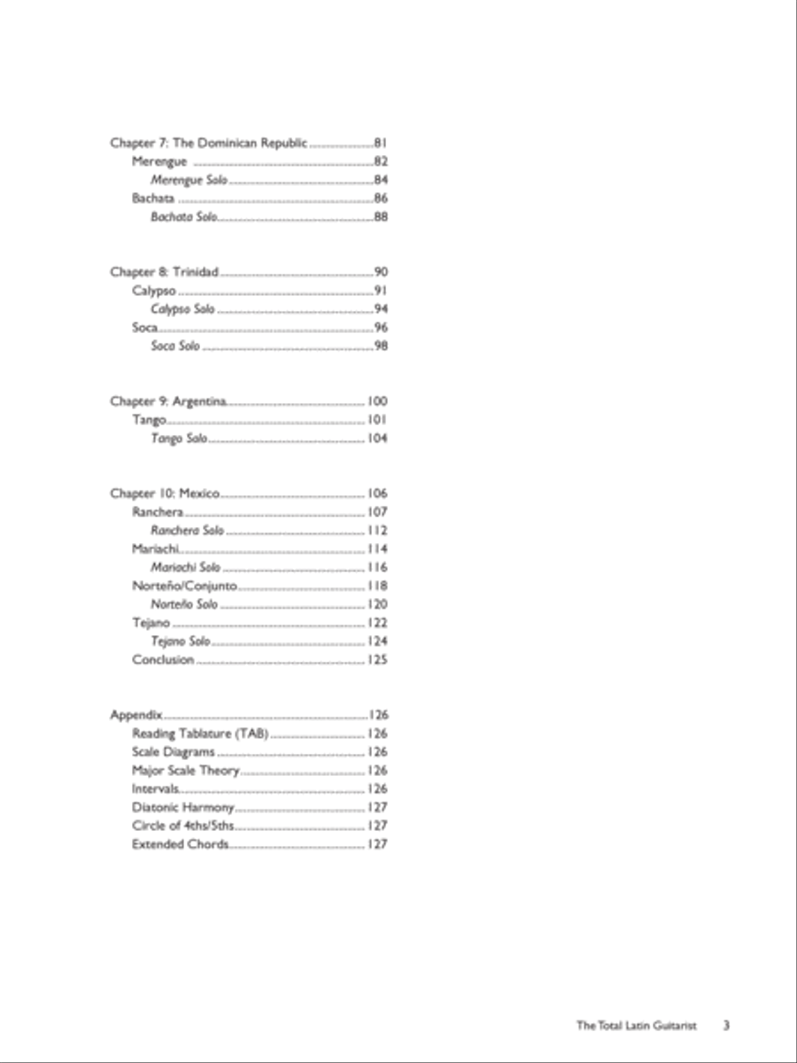 The Total Latin Guitarist Electric Guitar scores gallery preview page 3