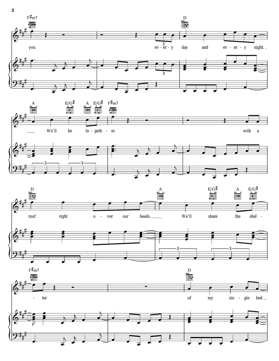 Is This Love Piano, Vocal, Guitar scores gallery preview page 2