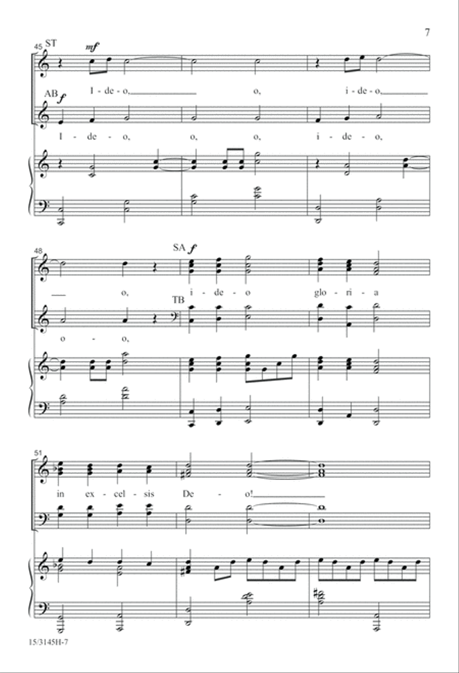 Personent Hodie 4-Part scores gallery preview page 8