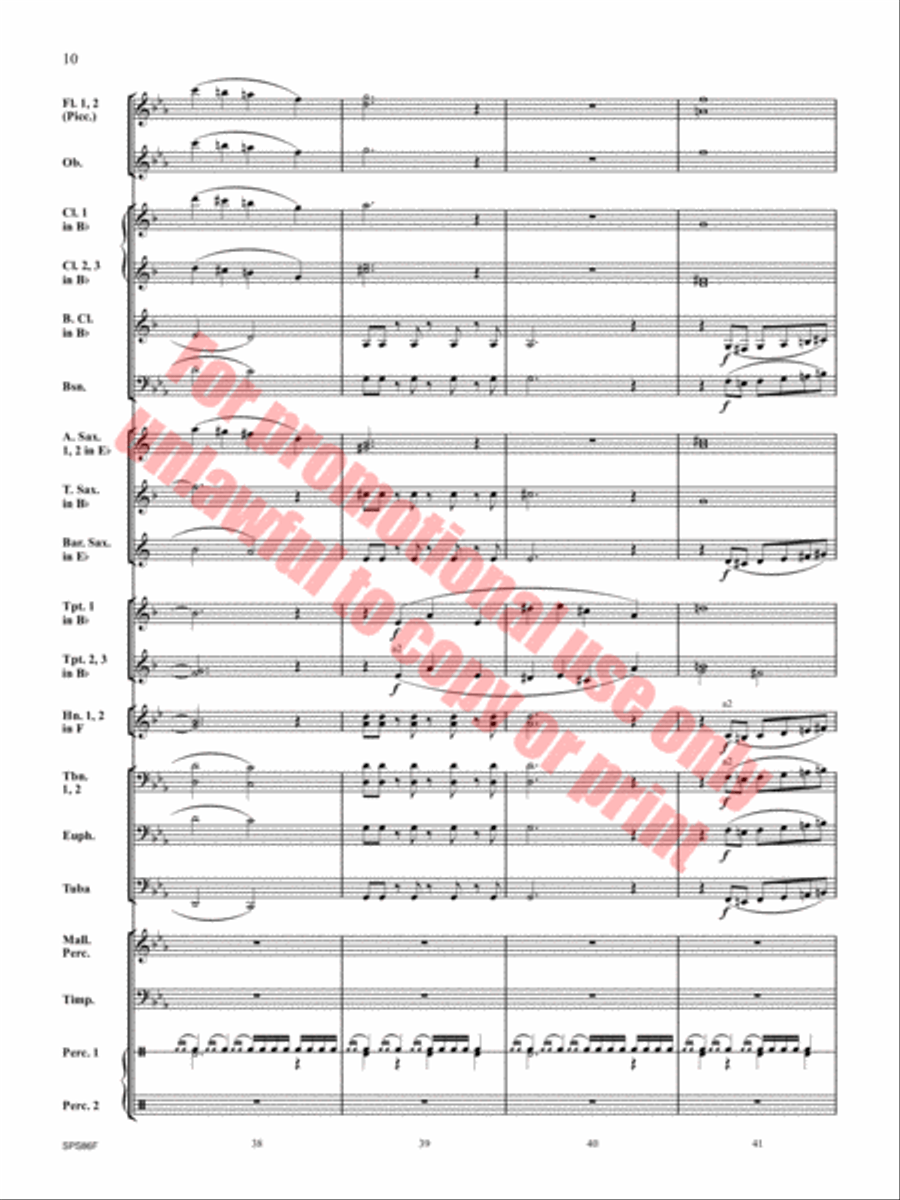 The Hornet's Nest Concert Band scores gallery preview page 11