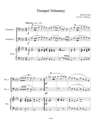 Trumpet Voluntary (Trombone Duet with Piano Accompaniment)