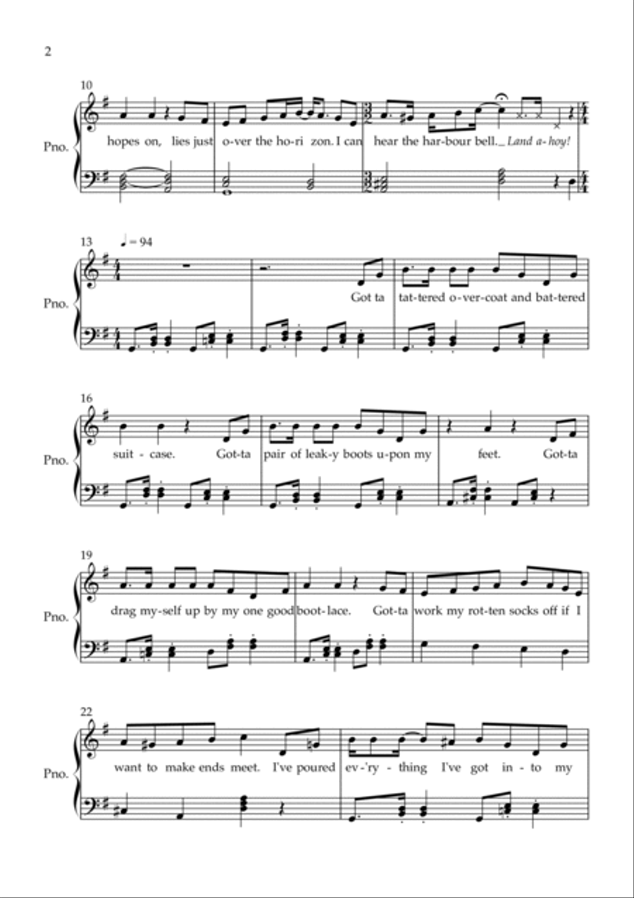 A Hatful Of Dreams Easy Piano scores gallery preview page 2