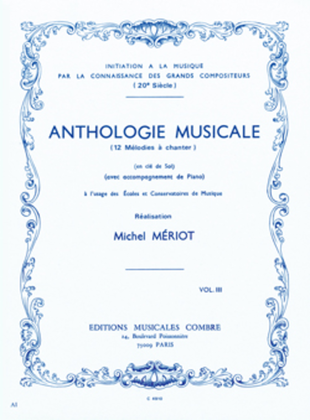 Anthologie musicale - Volume 3