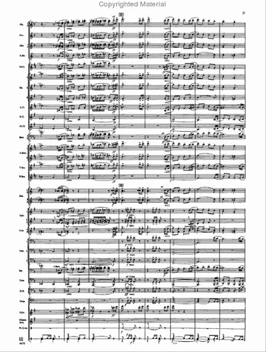 Fourth Suite for Band Concert Band scores gallery preview page 35