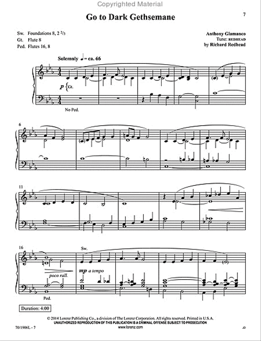 Easy Organ Library, Vol. 57 Organ Solo scores gallery preview page 4