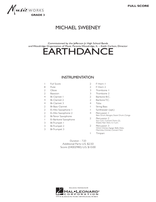 Book cover for Earthdance - Full Score