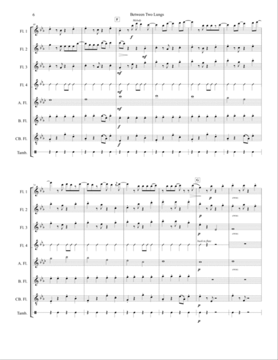 Between Two Lungs Woodwind Ensemble scores gallery preview page 6