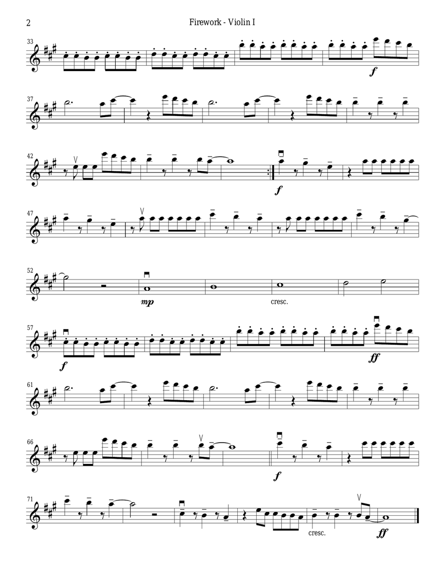 Firework String Quartet scores gallery preview page 2