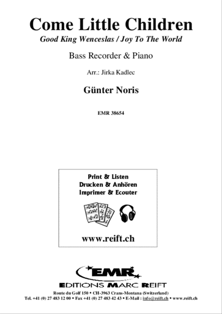 Come Little Children Bass Recorder scores gallery preview page 2
