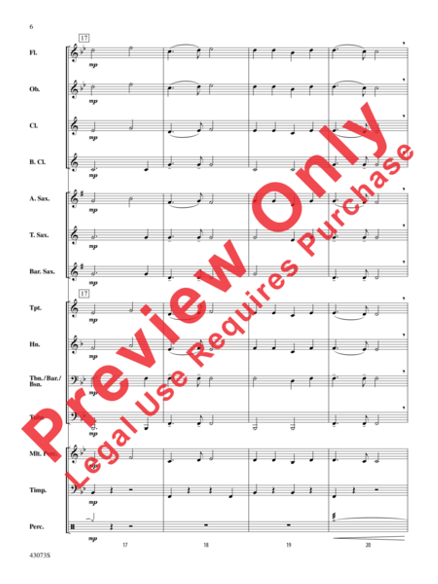 Chorale Chorale Concert Band scores gallery preview page 7