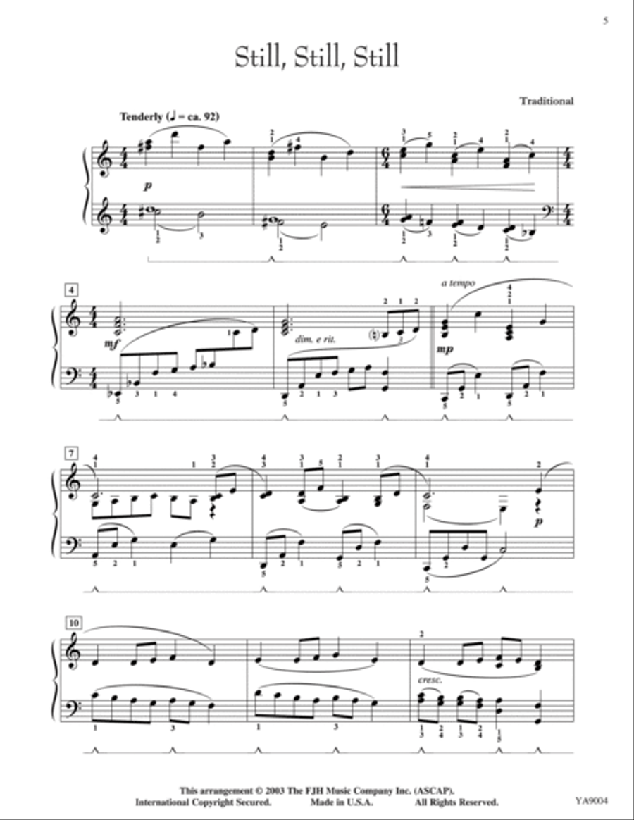 Three Christmas Nocturnes Piano Solo scores gallery preview page 5