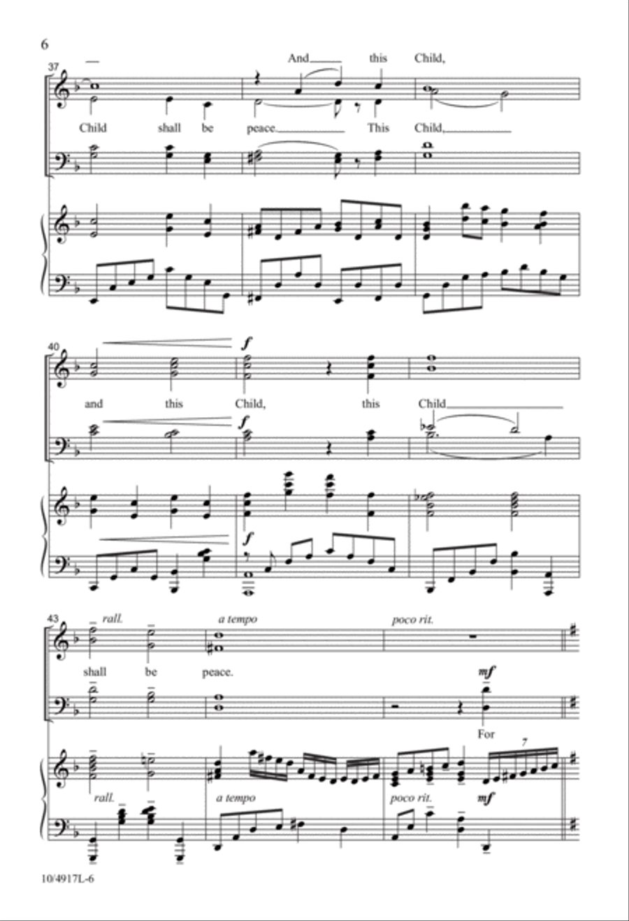 A Child Is Born A Child Is Born 4-Part scores gallery preview page 6