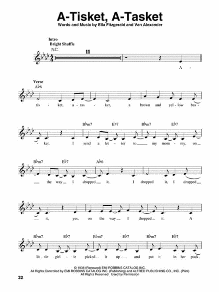 Ella Fitzgerald Voice scores gallery preview page 4