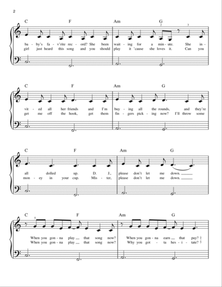 Play That Song Easy Piano scores gallery preview page 2