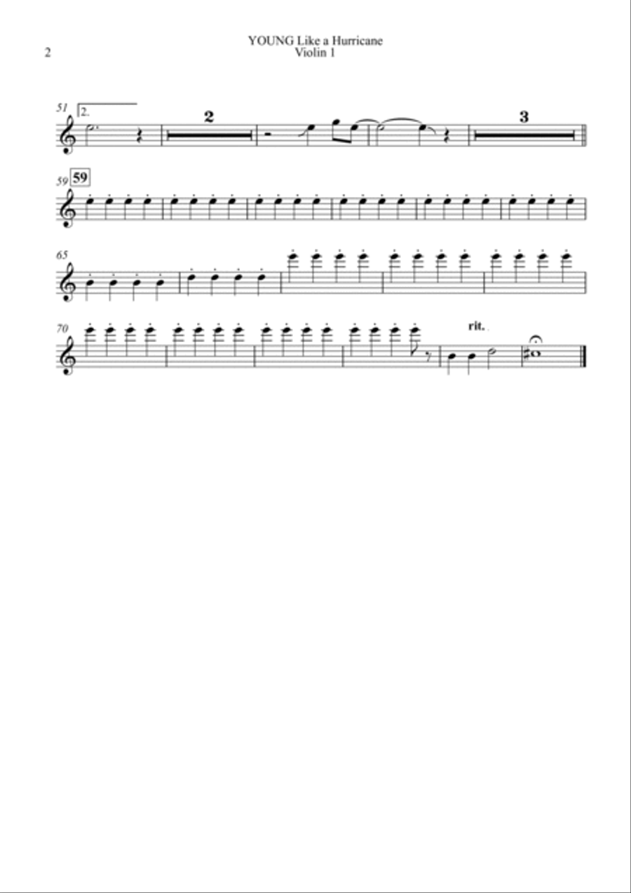 Like A Hurricane String Orchestra scores gallery preview page 6