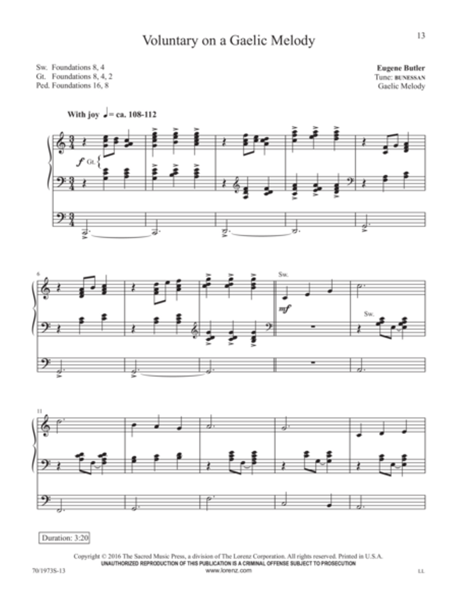 A Eugene Butler Organ Treasury Organ Solo scores gallery preview page 4