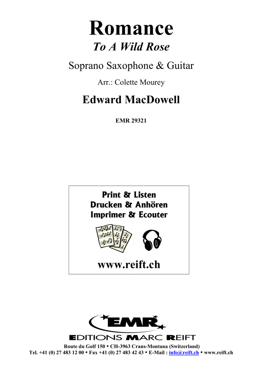 Romance Romance Soprano Saxophone scores gallery preview page 1
