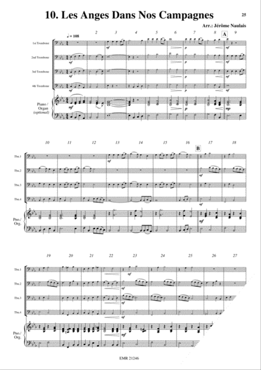 18 Christmas Songs 18 Christmas Songs Trombone Quartet scores gallery preview page 12