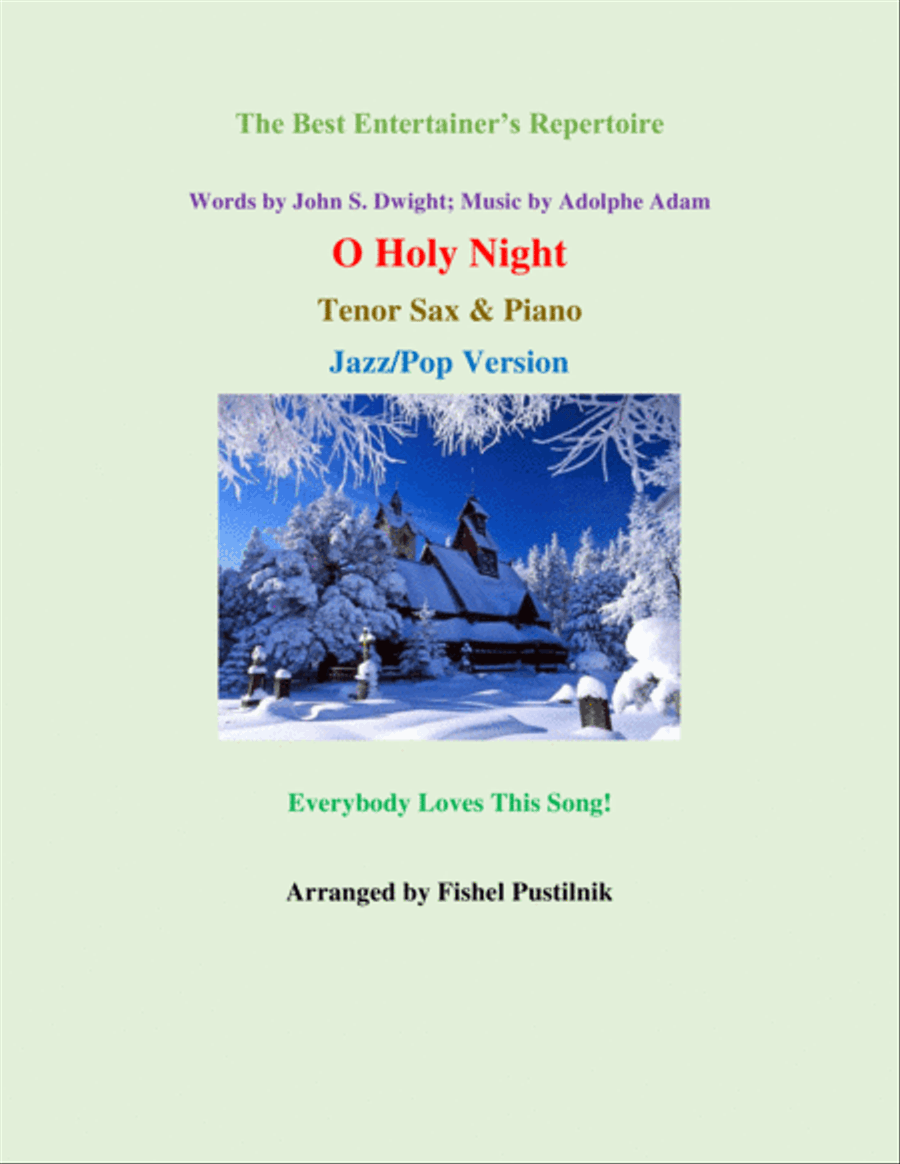 "O Holy Night" for Tenor Sax and Piano image number null