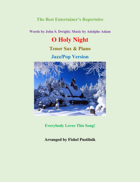 "O Holy Night" for Tenor Sax and Piano image number null