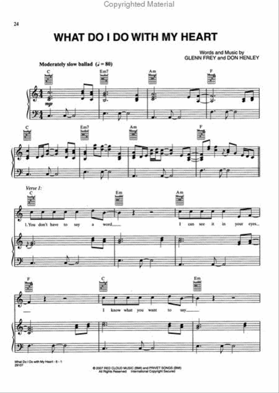 Eagles - Long Road Out of Eden Piano, Vocal, Guitar scores gallery preview page 4