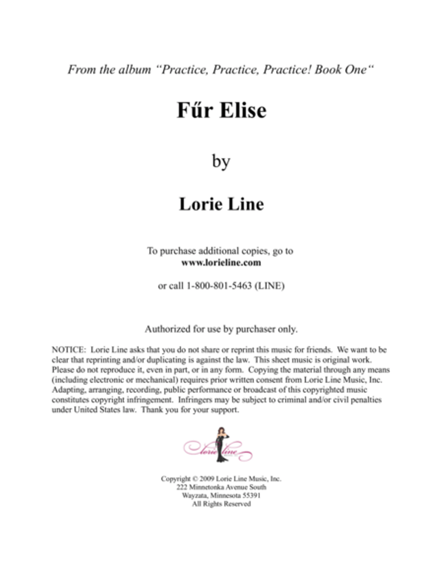 Fur Elise - EASY! Easy Piano scores gallery preview page 1