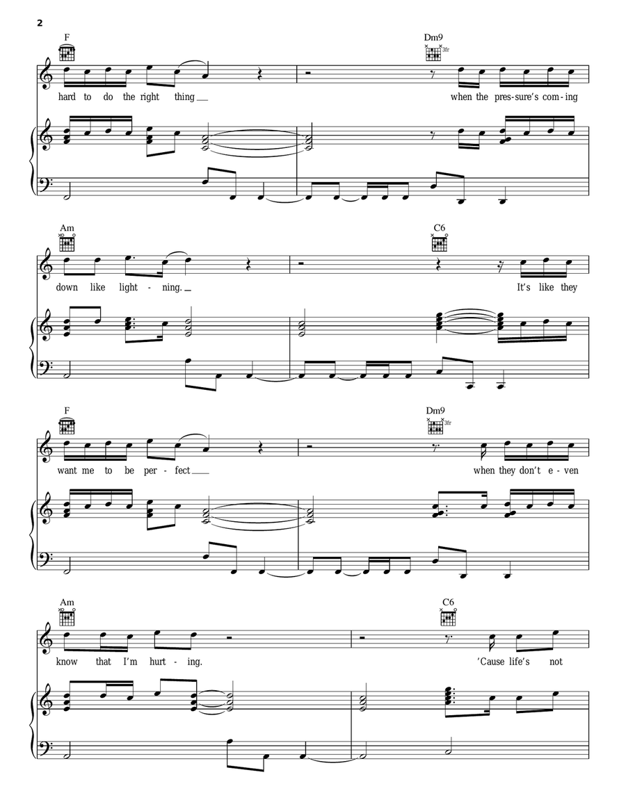 I'll Show You Piano, Vocal, Guitar scores gallery preview page 2