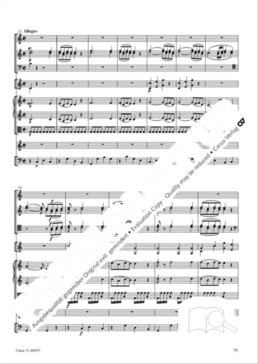 Davide penitente 4-Part scores gallery preview page 92