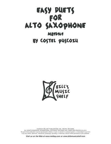 Easy Duets for Alto Saxophone