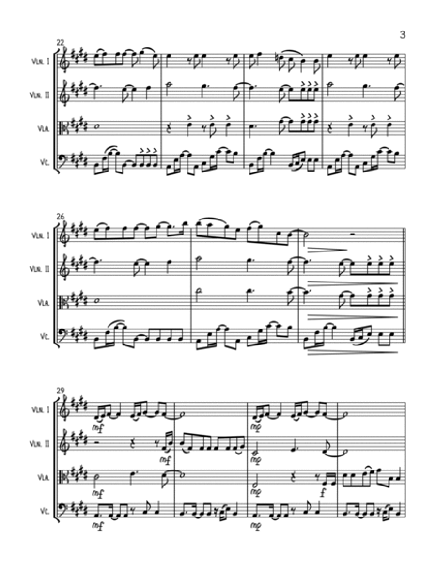 My Universe String Quartet scores gallery preview page 3