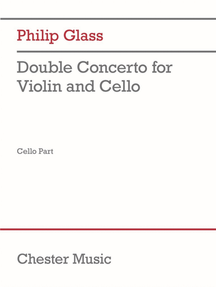 Book cover for Double Concerto for Violin and Cello (cello part)