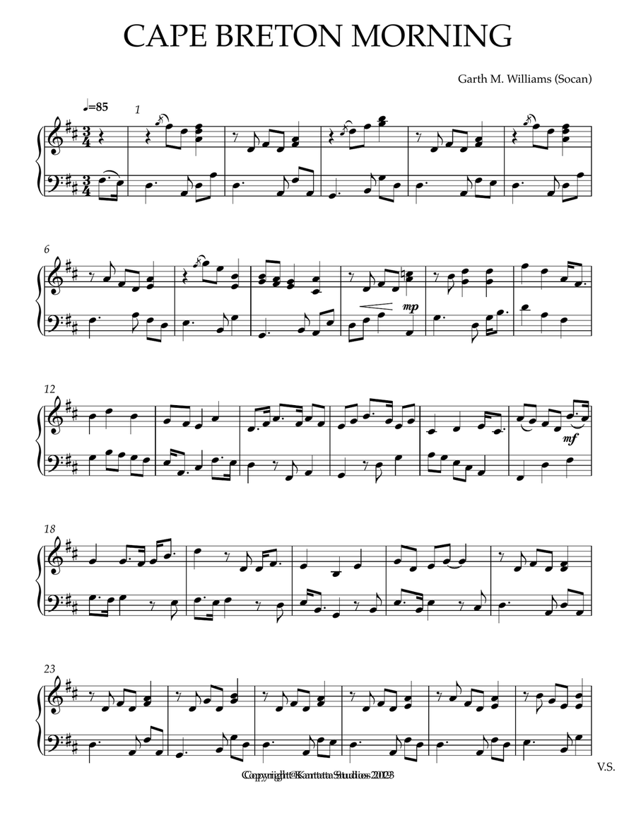 CAPE BRETON MORNING CAPE BRETON MORNING Violin Solo scores gallery preview page 5