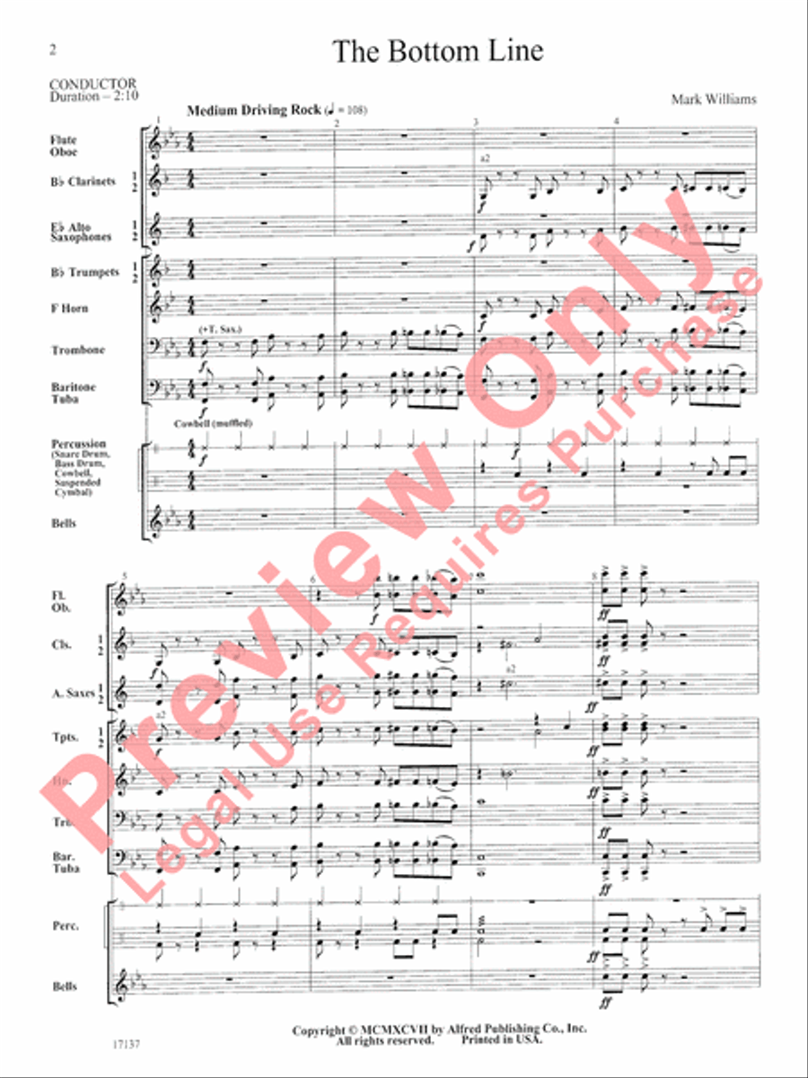 The Bottom Line Concert Band scores gallery preview page 3
