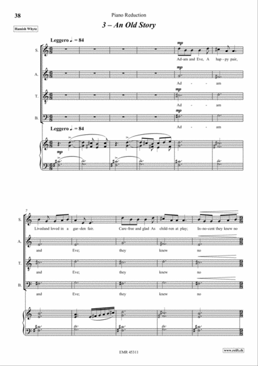 The Song Of Man The Song Of Man 4-Part scores gallery preview page 11