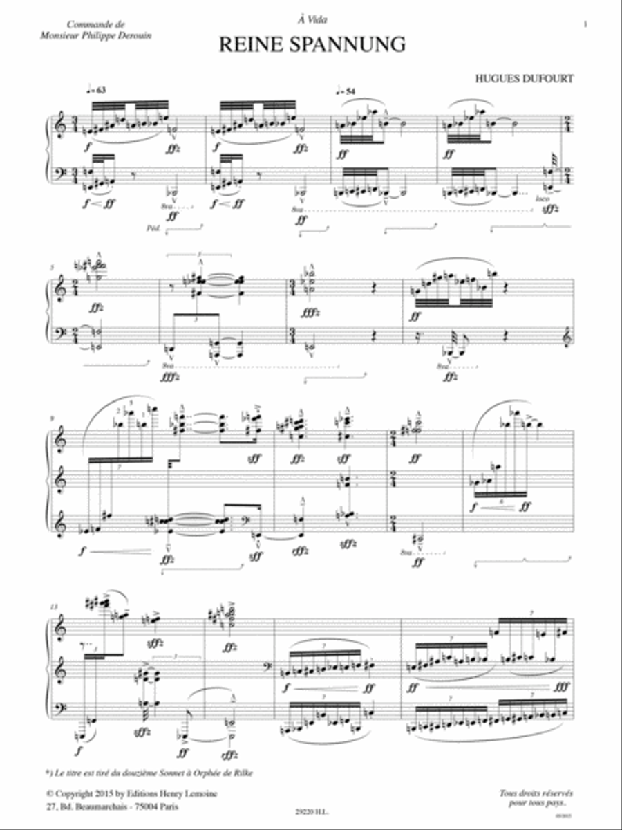 Reine Spannung Piano Solo scores gallery preview page 2