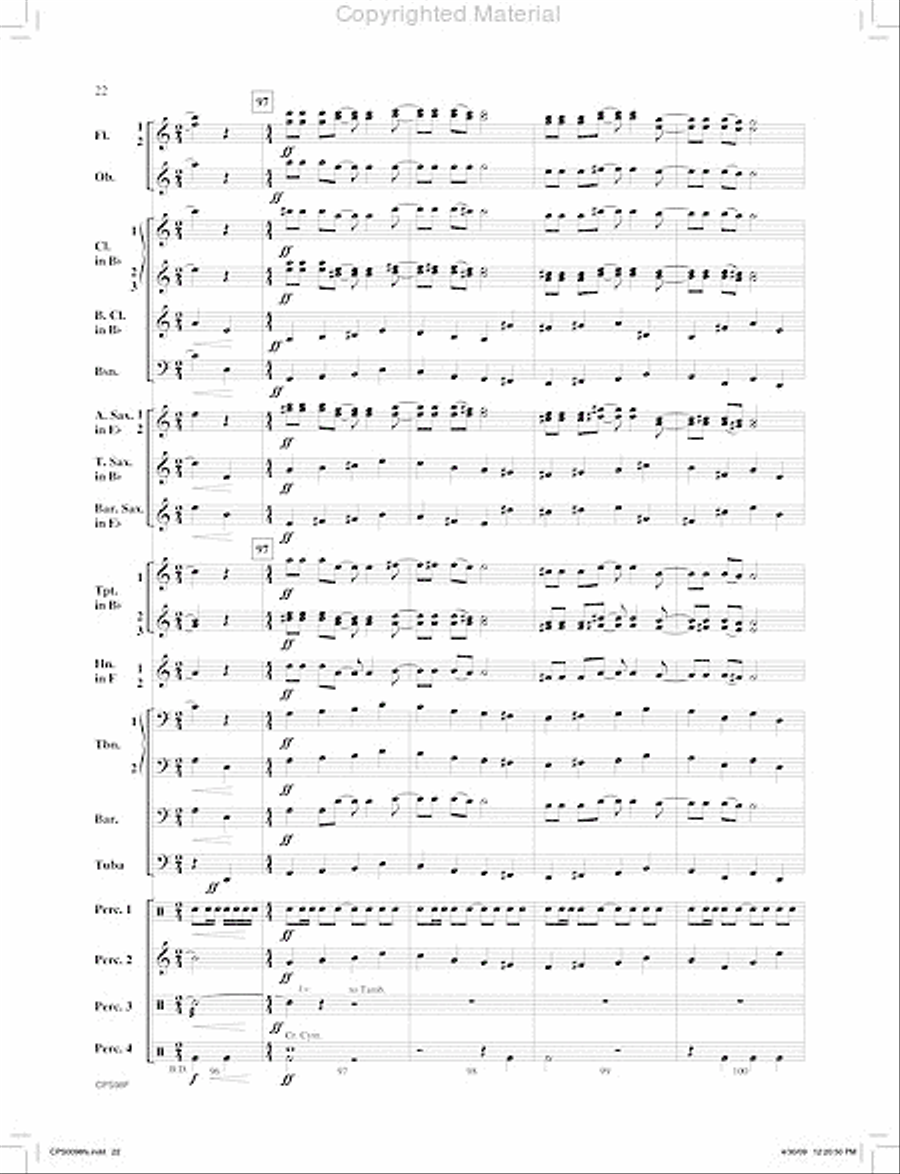I. Jambo (from Ngoma Za Kenya) Concert Band scores gallery preview page 23