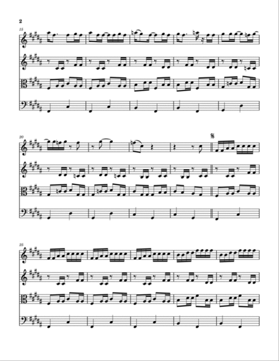 Luther Played The Boogie Luther Played The Boogie String Quartet scores gallery preview page 3