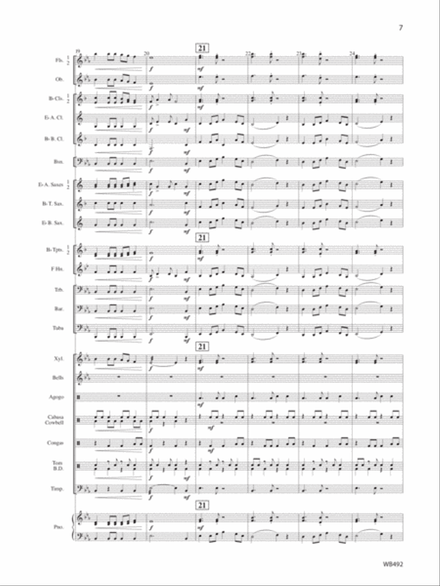 Samba-Le-Le Concert Band scores gallery preview page 6