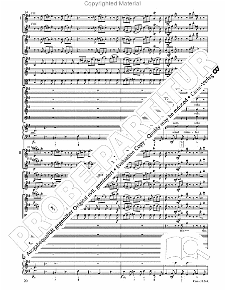 St. Matthew Passion (Matthaus-Passion) 4-Part scores gallery preview page 22