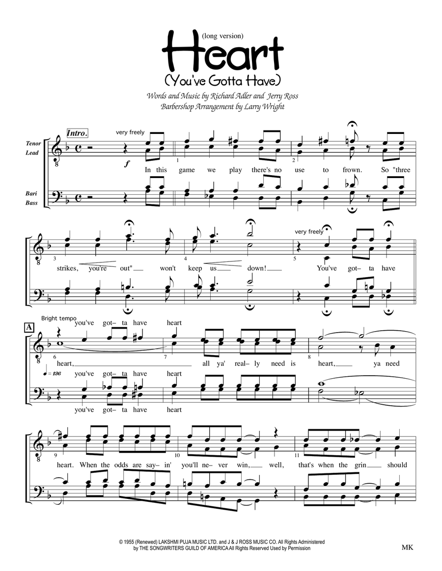 Heart TTBB scores gallery preview page 1