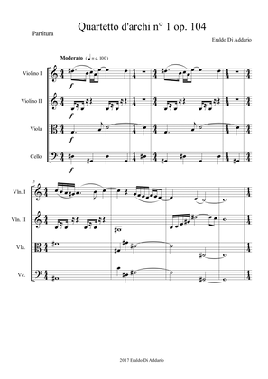 Quartetto d'archi n° 1 op. 104