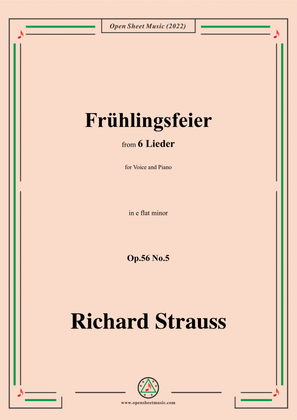 Richard Strauss-Frühlingsfeier,in e flat minor
