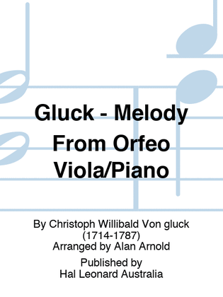 Gluck - Melody From Orfeo Viola/Piano