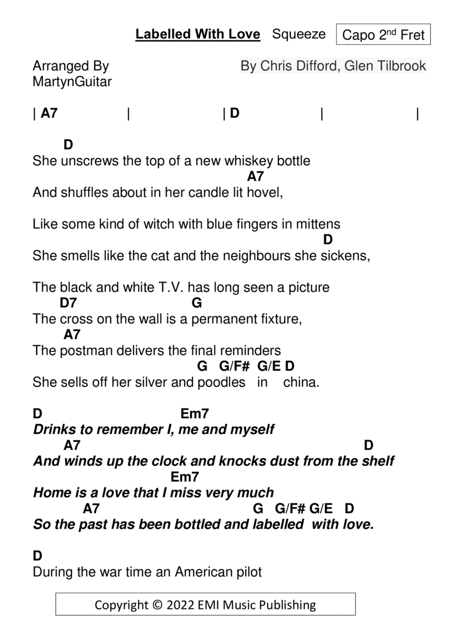 Labelled With Love Electric Guitar scores gallery preview page 1