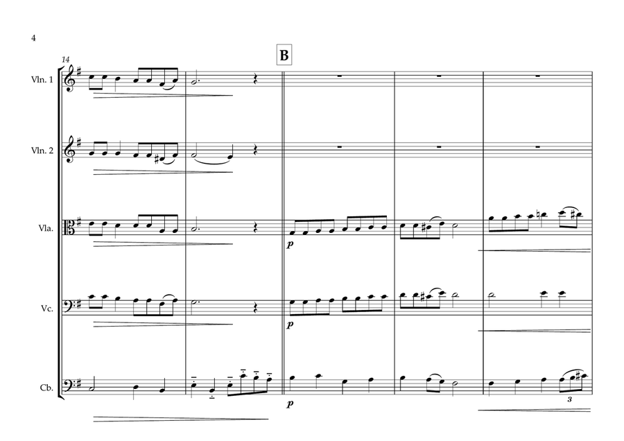 Sri Lankan National Anthem for String Orchestra (World National Anthem Series) String Orchestra scores gallery preview page 4