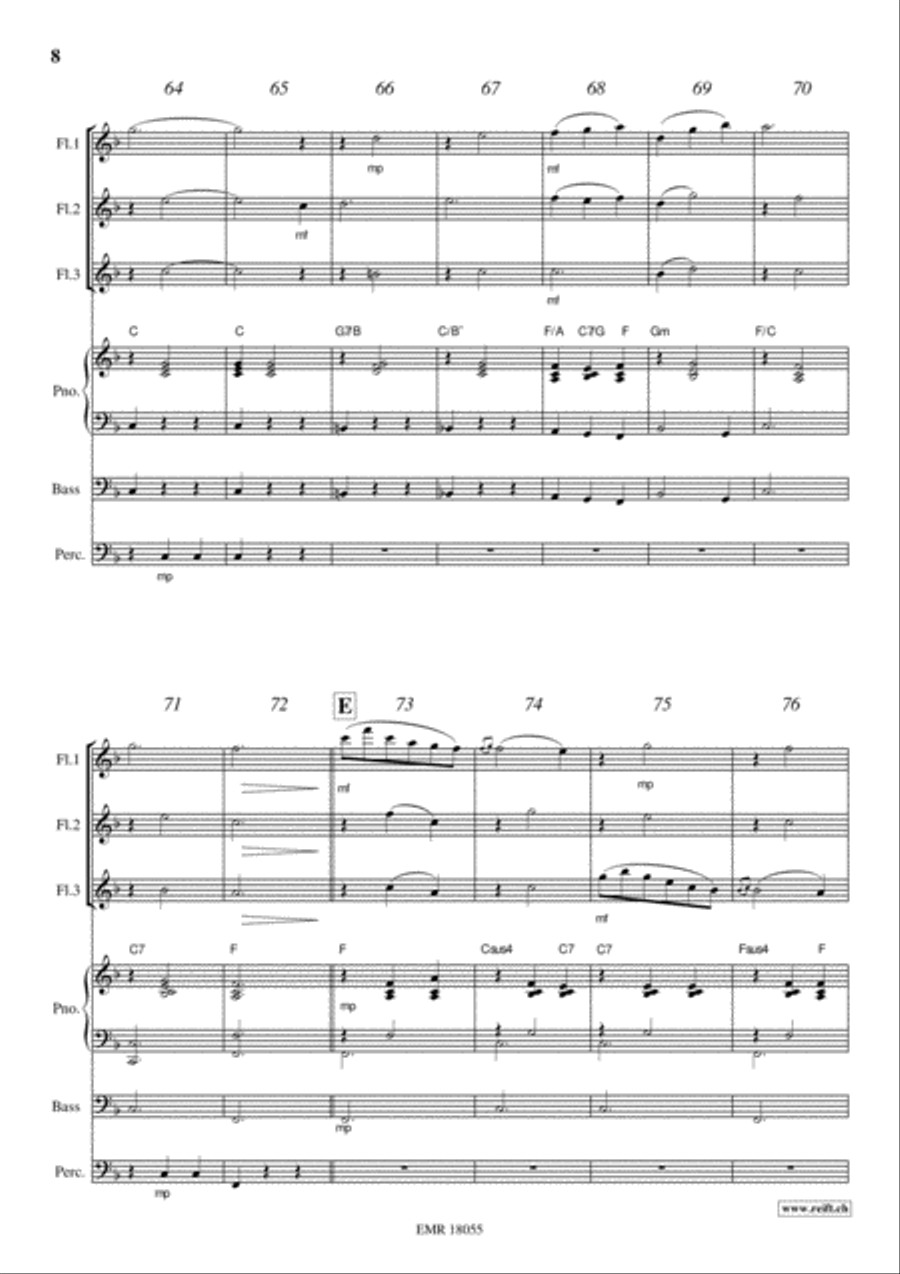Plaisir d'Amour Flute scores gallery preview page 8