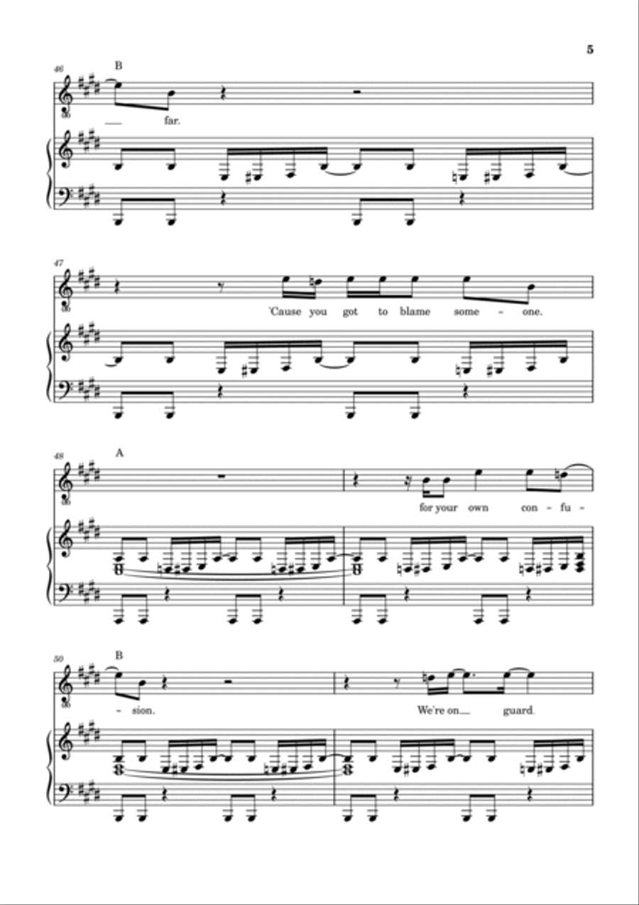 Lunatic Fringe Voice scores gallery preview page 6
