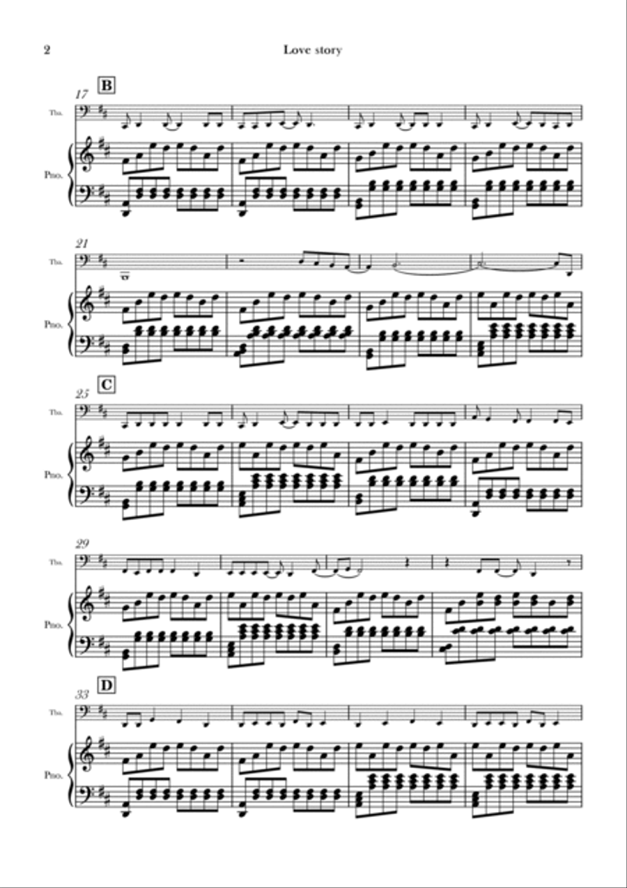 Love Story Chamber Music scores gallery preview page 2